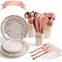Rose Gold Birthday Party Set