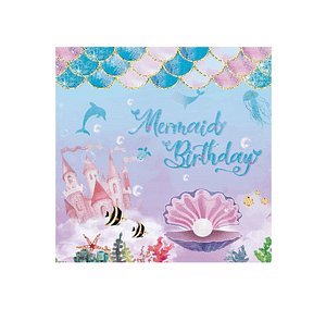 Mermaid Party Supply Tableware