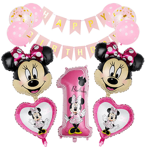 18 Inch Minnie Mouse 1 Year Pink