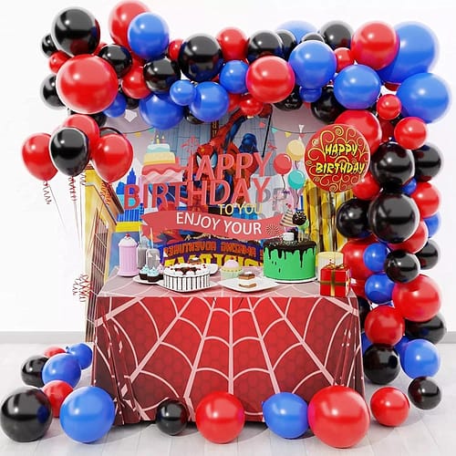 Spiderman Balloons Arch