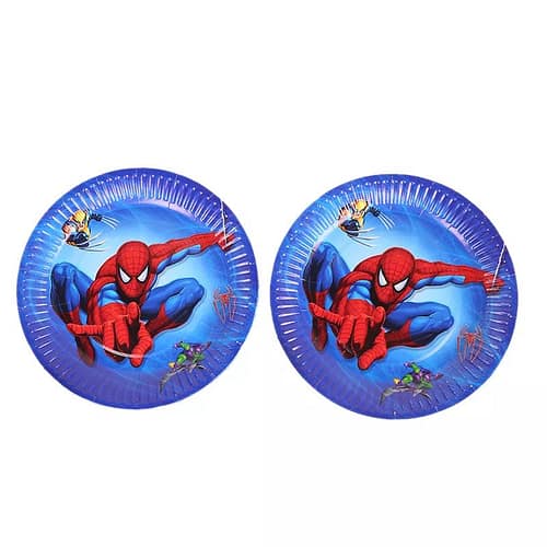 Marvel Theme Spiderman Party Supplies Plates