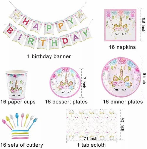 Unicorn Party Supply Individuals